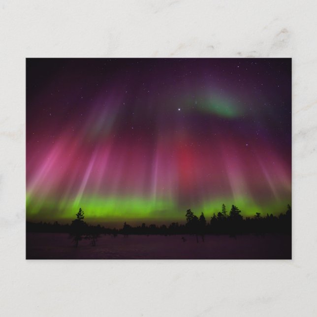 Northern lights postcard (Front)