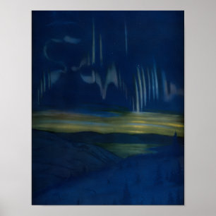 Northern lights poster