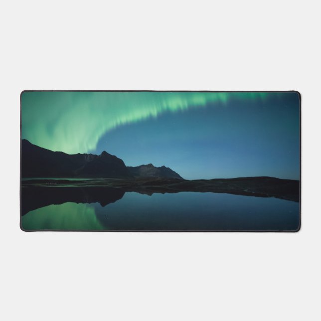 Northern Lights Reflection Desk Mat (Front)