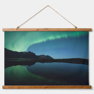 Northern Lights Reflection Hanging Tapestry