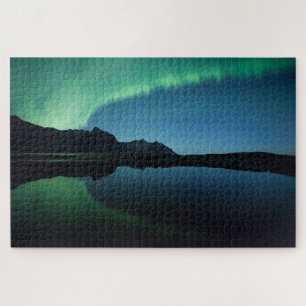 Northern Lights Reflection Jigsaw Puzzle