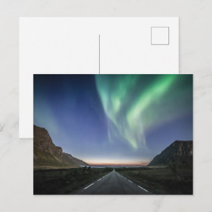 Northern Lights Road Trip Postcard