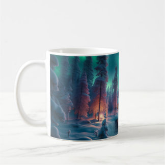 Northern lights Scenery Coffee Mug