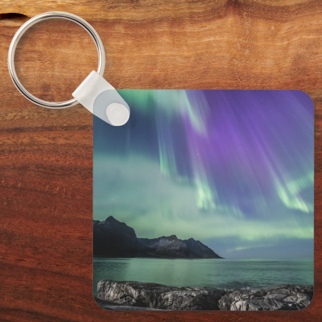 Northern Lights Senja Keychain (Front)