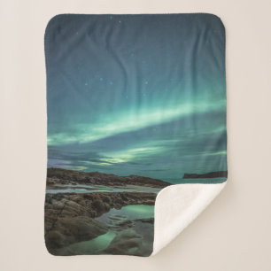 Northern Lights Sherpa Blanket