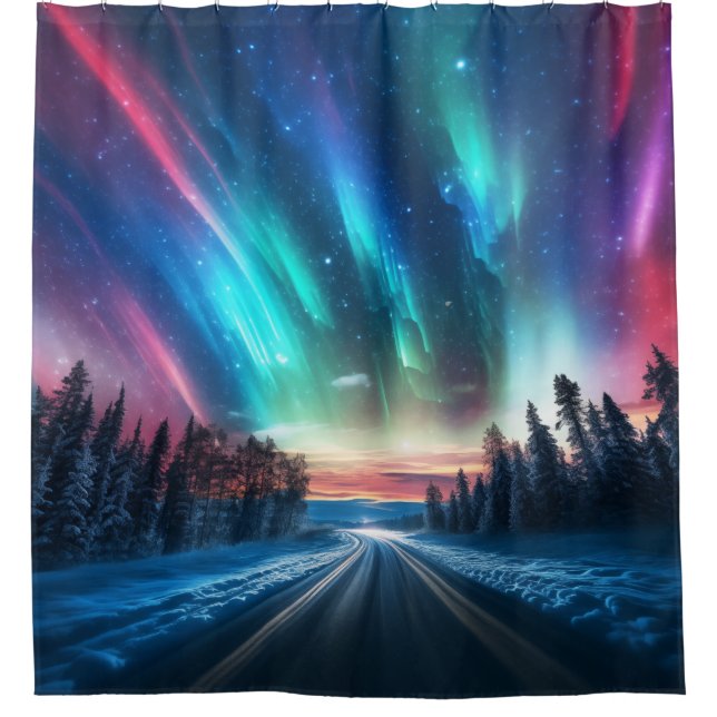 Northern Lights Shower Curtain (Front)