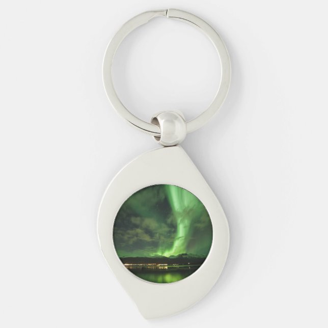Northern Lights Skibotn Keychain (Front)