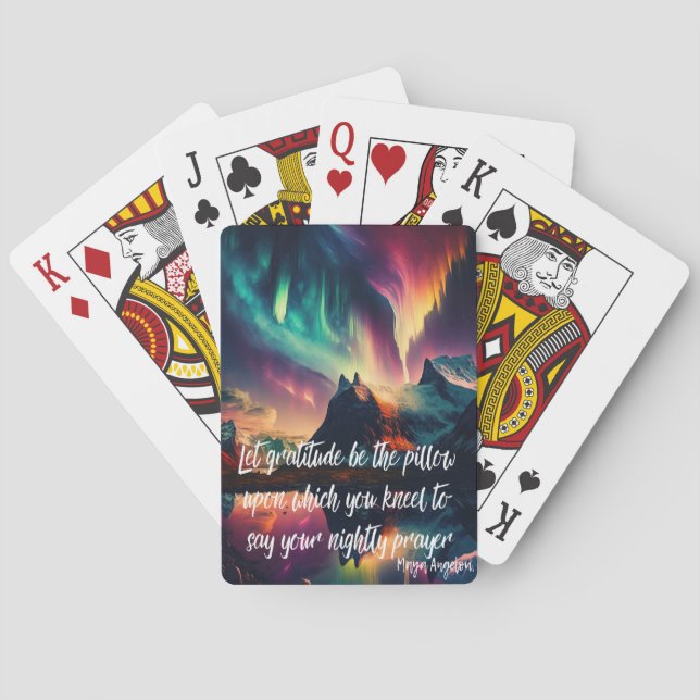 Northern Lights Sky  Playing Cards (Back)
