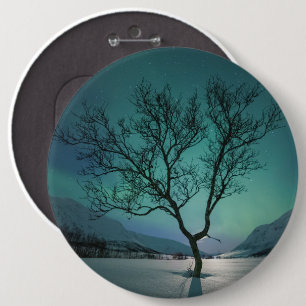 Northern Lights Souvenir 6 Inch Round Button