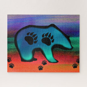 Northern Lights Spirit Bear Jigsaw Puzzle
