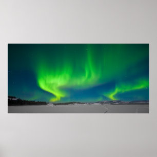 Northern Lights Swirls Poster
