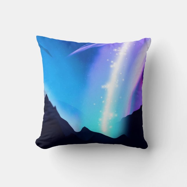 Northern Lights Throw Pillow (Front)