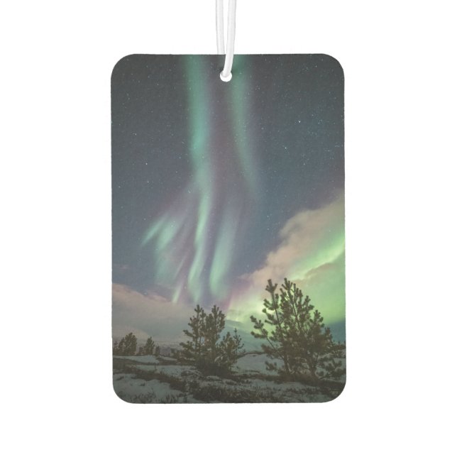 Northern Lights Trees Air Freshener (Back)