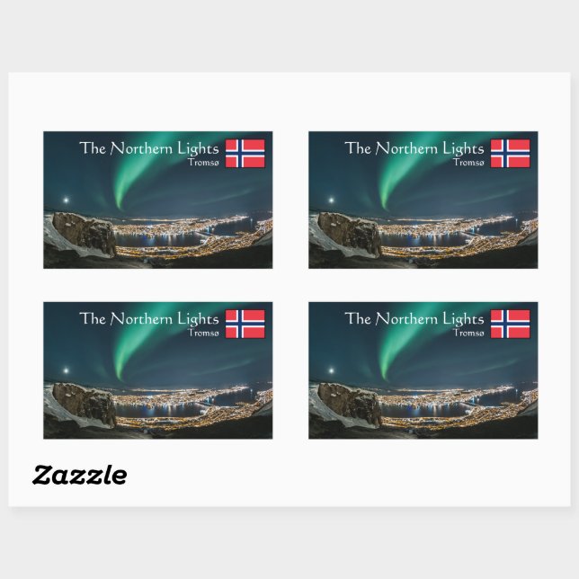 Northern Lights Tromso Sticker (Sheet)
