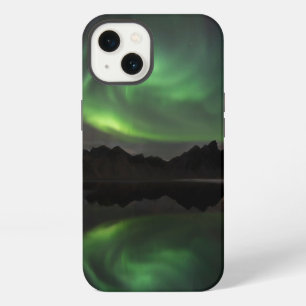 Northern Lights   Vestrahorn Beach Hofn, Iceland iPhone 13 Case