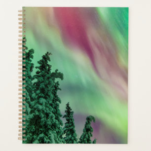 Northern Lights Winter in Glennallen, Alaska Planner