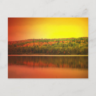 Northern Maine Sunset Postcard