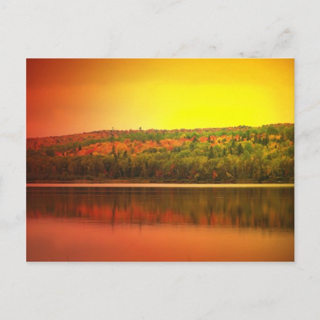 Northern Maine Sunset Postcard (Front)