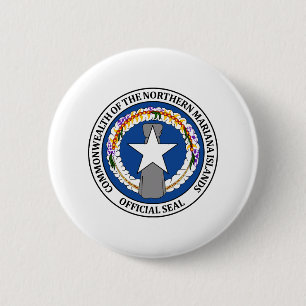 Northern Mariana Islander coat of arms 2 Inch Round Button