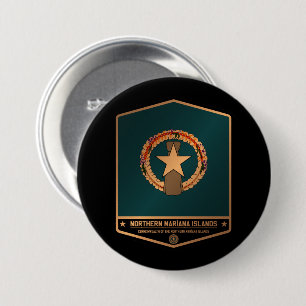 Northern Mariana Islands 3 Inch Round Button