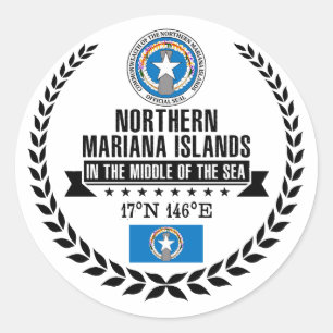 Northern Mariana Islands Classic Round Sticker