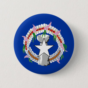 Northern Mariana Islands Flag 2 Inch Round Button