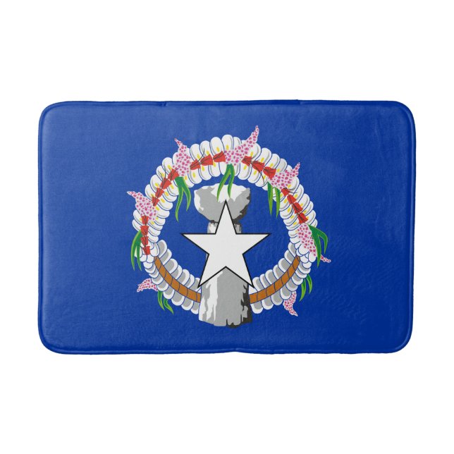 Northern Mariana Islands Flag Bath Mat (Front)