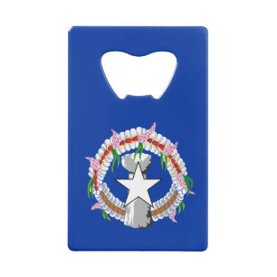 Northern Mariana Islands Flag Credit Card Bottle Opener