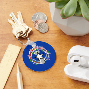 Northern Mariana Islands flag Keychain
