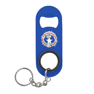 Northern Mariana Islands Flag Keychain Bottle Opener