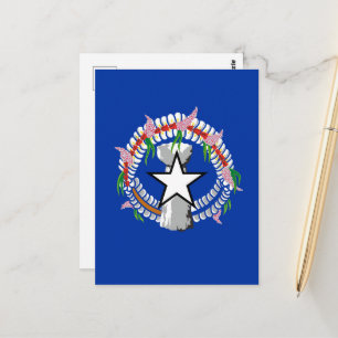 Northern Mariana Islands flag Postcard