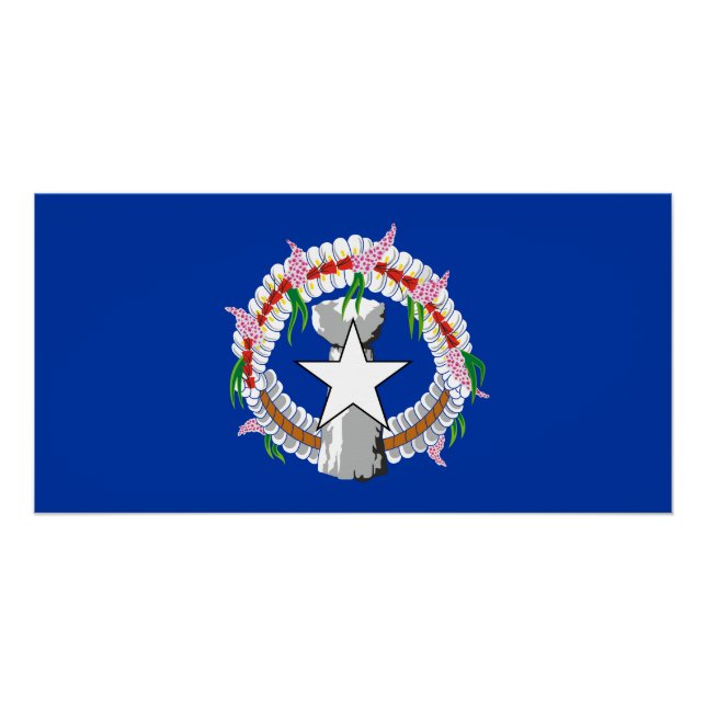 Northern Mariana Islands Flag Poster (Front)