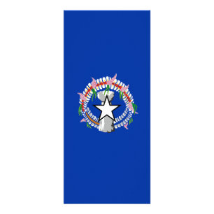 Northern Mariana Islands flag Rack Card