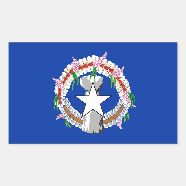 Northern Mariana Islands Flag Sticker (Front)