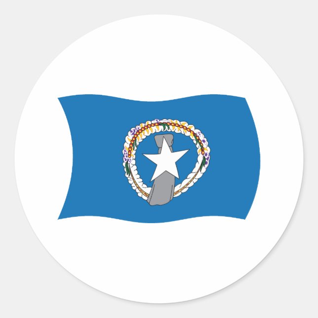 Northern Mariana Islands Flag Sticker (Front)