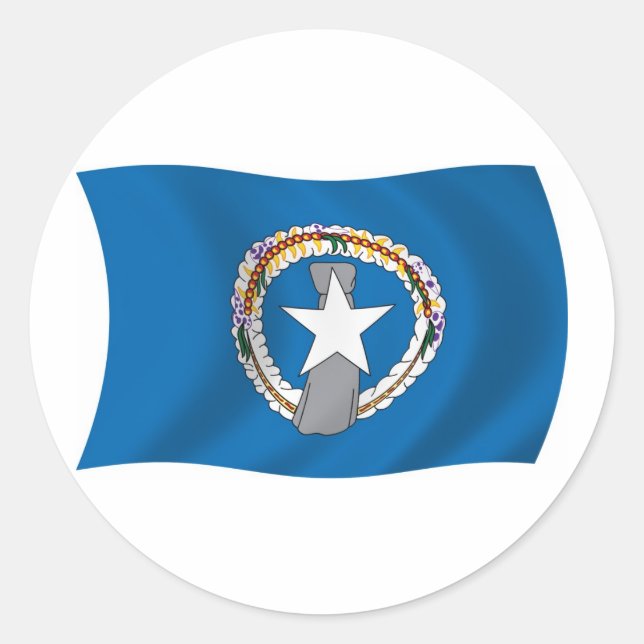 Northern Mariana Islands Flag Sticker (Front)