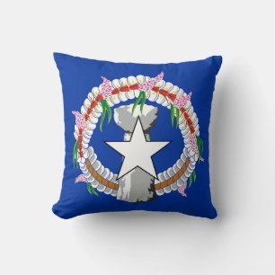 Northern Mariana Islands Flag Throw Pillow