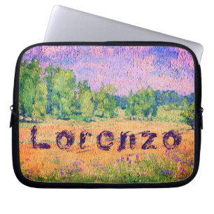 Northern Meadow and your name Laptop Sleeve