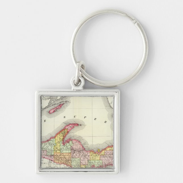 Northern Michigan Keychain (Front)