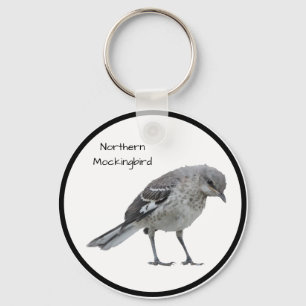 Northern Mockingbird Keychain