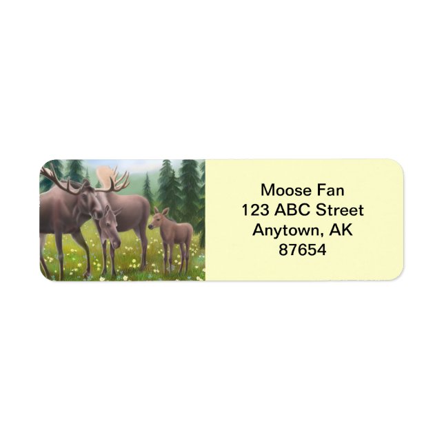 Northern Moose Family Customizable (Front)