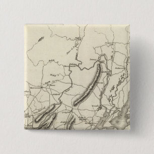 Northern New Jersey 2 Inch Square Button
