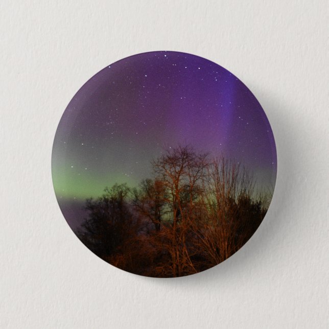 Northern Nights Keychain 2 Inch Round Button (Front)