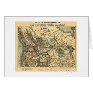 Northern Pacific Railroad Map 1871