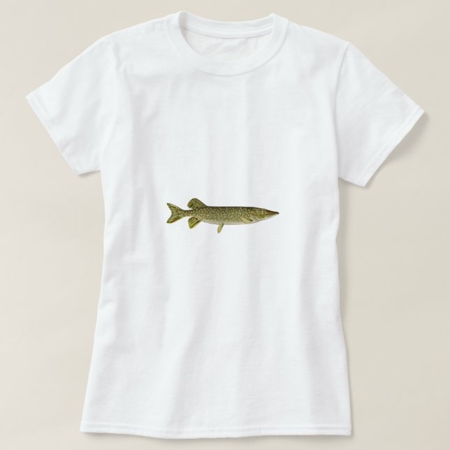Northern Pike Art T-Shirt (Design Front)
