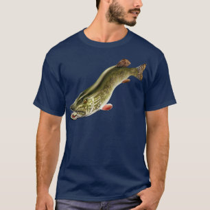 Northern Pike Fishing Art Illustration 1 T-Shirt
