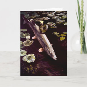northern pike greeting card
