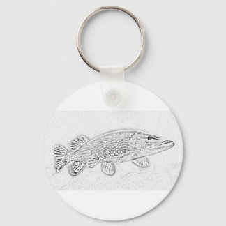 Northern pike keychain