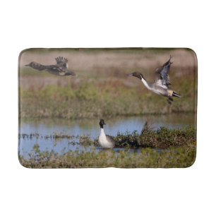 Northern Pintail Duck Flying Bath Mat