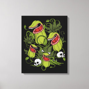 Northern Pitcher Sarracenia Carnivorous Plants Canvas Print